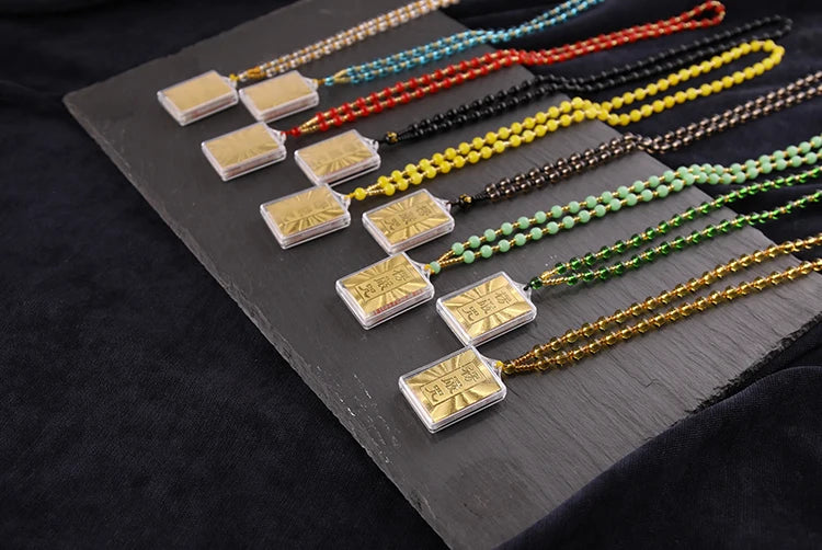 10PCS Buddhist supply Greco-Buddhist pocket travel safe Exorcise evil spirits Almighty talisman Shurangama Mantra Pendant Amulet