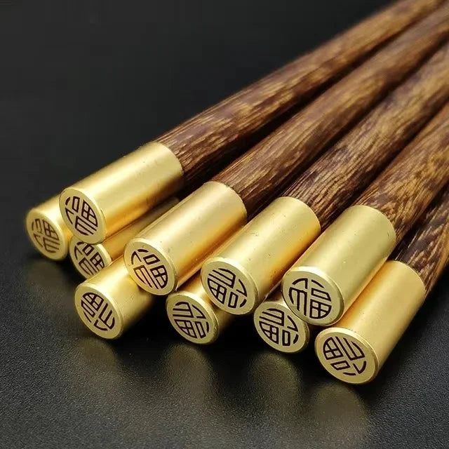 10Pairs Chinese Natural Wooden Chopsticks Non-Slip Healthy Sushi Sticks Japanese Wand Tableware Chopsticks