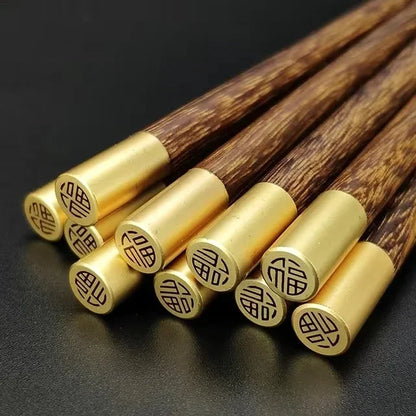 10Pairs Chinese Natural Wooden Chopsticks Non-Slip Healthy Sushi Sticks Japanese Wand Tableware Chopsticks