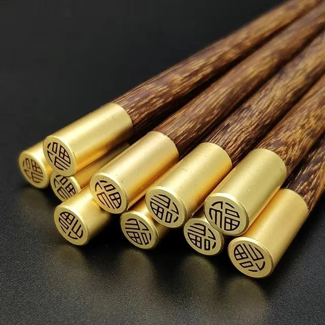 10Pairs Chinese Natural Wooden Chopsticks Non-Slip  Healthy Sushi Sticks Japanese Wand Tableware Chopsticks
