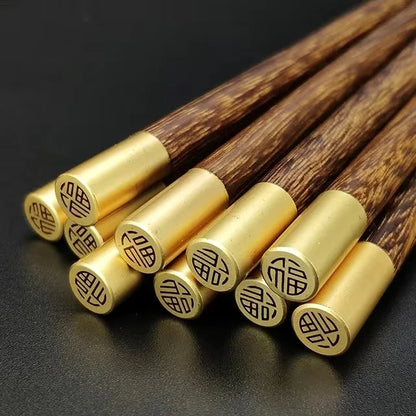 10Pairs Chinese Natural Wooden Chopsticks Non-Slip  Healthy Sushi Sticks Japanese Wand Tableware Chopsticks