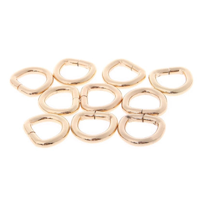 10Pcs Metal D Ring Buckle Handbag Leather Bag Purse Strap Belt Web Clasp 12mm