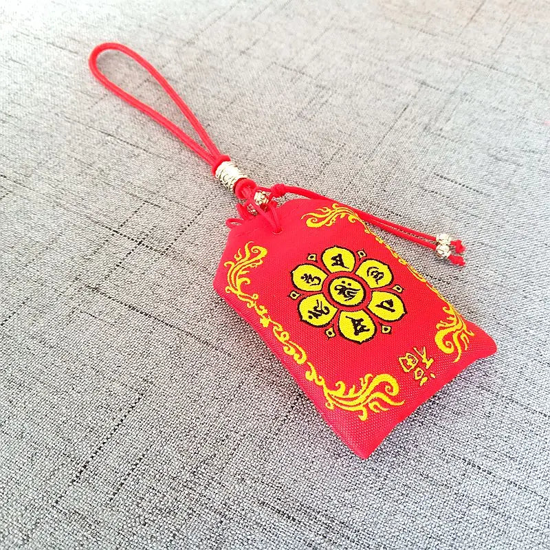 10Pcs Taoism Buddhism Geomantic omen master Exorcism Health Bring good luck money Amulet bag protective talisman Safety Pendant