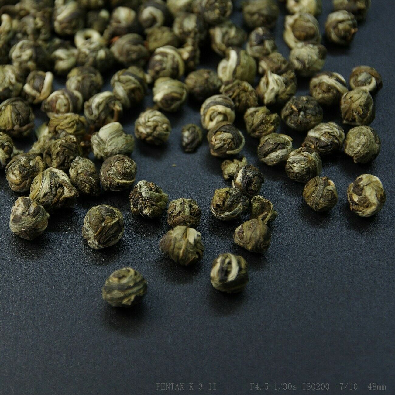 CHINA JASMINE DRAGON PEARL TEA BALLS,Buddhas Tears Green Loose Leaf Flower jamin