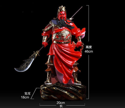 46cm,Modern resin Wealth Guan Gong Riding Dragon Statue,Guan Yu,Home God War 关公