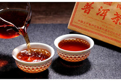 250g,2006 China Yunnan CNNP Zhong Cha 7581 puer Pu erh Cake RIPE Tea er tee thé