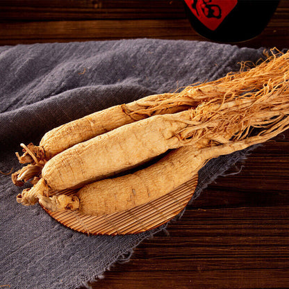 Changbai Mountain Dried white Ginseng Root years whole roots chinese herbal 白人參