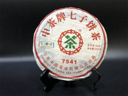 2010 Yunnan 7541 Raw Pu-erh Sheng Cha 357g Cake Zhongcha Chinese Pu'er Puer Tea