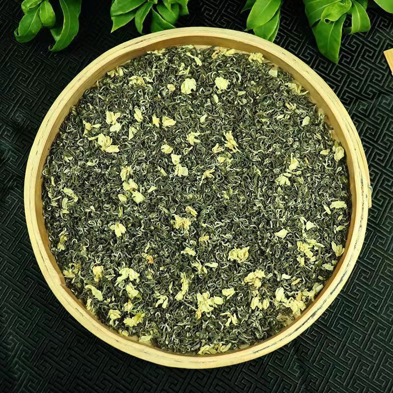 Bi Tan Piao Xue green Jasmine flower tea,Snowflakes,China Jasmintee grüner Tee