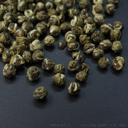 ORGANIC Phoenix JASMINE Flower Dragon Loose Leaf Green Tea Balls,,FREE Shipping