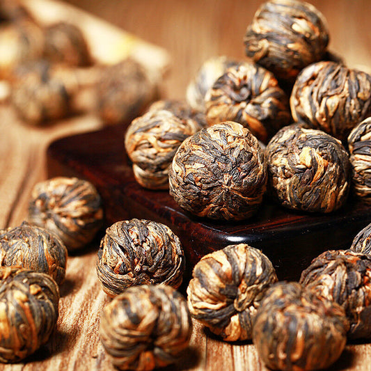 500g,Black Pearl Dian Hong Tea,Yunnan China Dragon balls Schwarzer Tee thé noir