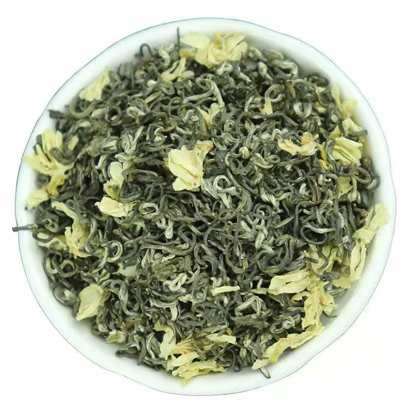 Bi Tan Piao Xue green Jasmine flower tea,Snowflakes,China Jasmintee grüner Tee