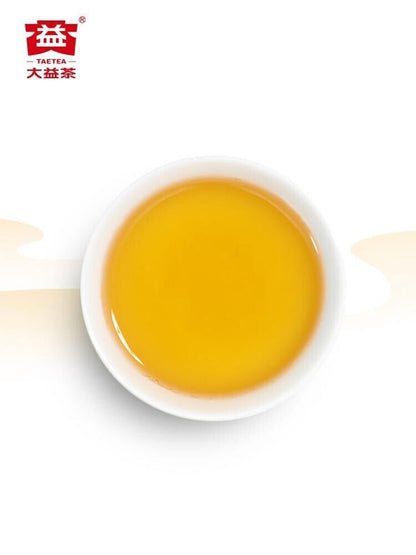 357g,大益 Raw Pu'er Tee Puer Tea TAETEA,Yunnan Menghai  Dayi pu zhi wei Puerh cake