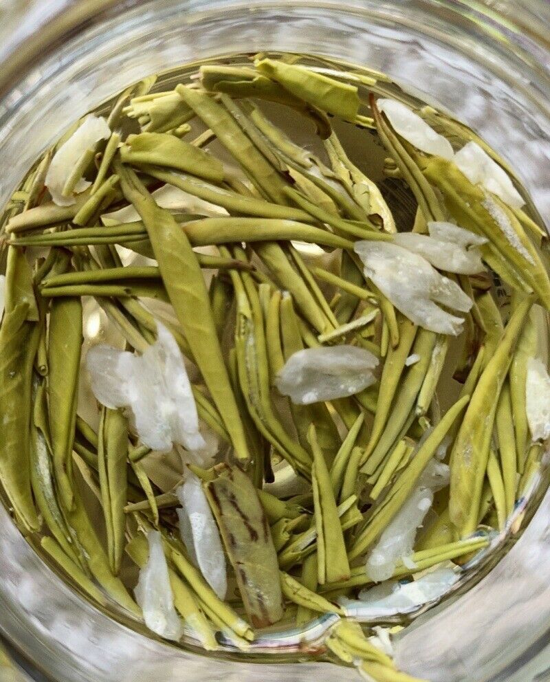 CHINA Jasmine Silver Needle Flavor GREEN Tea,MO LI BAI HAO YIN ZHEN JASMIN 茉莉银针