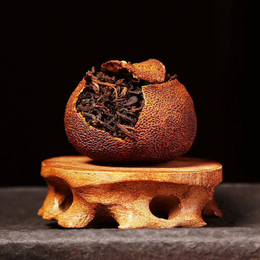 Chinese Aged Orange-favoured Pu'er Tea Cakes,China yunnan pu erh tee,Loose Leaf