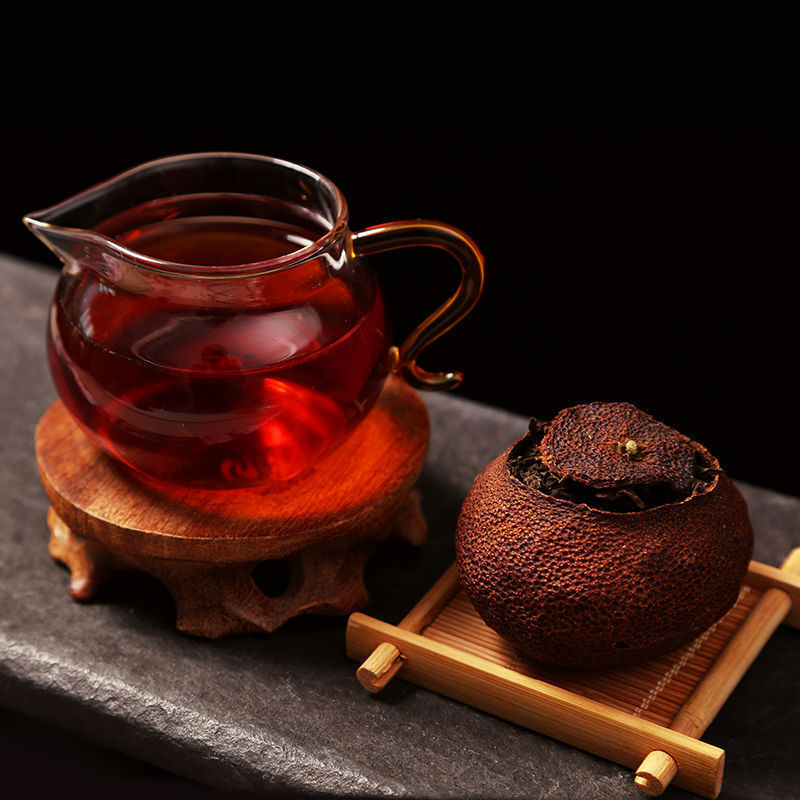 Chinese Aged Orange-favoured Pu'er Tea Cakes,China yunnan pu erh tee,Loose Leaf