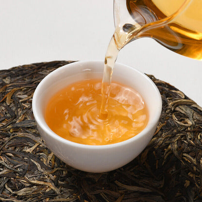 2019 Yunnan mo nai spring valley qizi Pu erh Tea UnCooked raw Cake,pu er tee cha