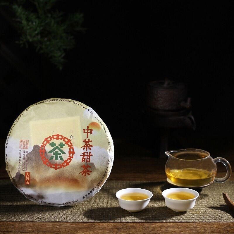 2020 中茶 ZHONGCHA TIAN BIG TREE LEAF RAW pu erh tea cake,YUNNAN puer tee cha,357g