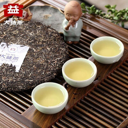 2017 Yunnan Menghai Dayi 7542 sheng Puer TEE Batch 1701 RAW Puerh tea Cake, 357g