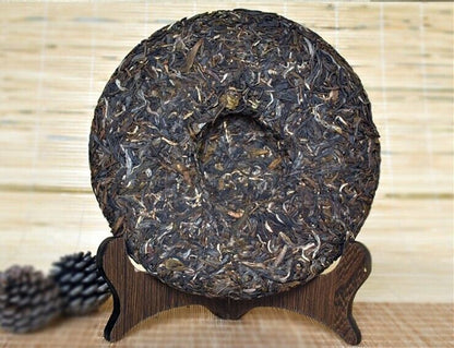 2014 CHINATEA 73 GREEN Pu erh Tea Cake,Yunnan UNCOOKED Pu'er Puer tee 中茶青饼,357g