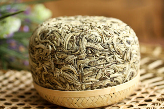 Yunnan Jinggu"Silver buds"Ancient Tree UnCooked Pu erh Tea Cake,BAI HAO YIN YA