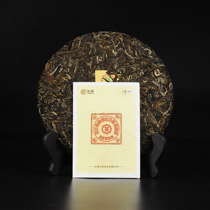 357g,China ZhongCha 2019 Classic Red Label Puerh Pu er Raw Cake tea,puer tee erh