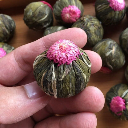 Chu Shui Fu Rong, Blooming Flowering Flower Tea,yi dian hong Chinese Blossoming