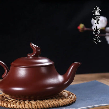 10cc Yixing Handmade Yixing clay teapot Raw Mineral Mud Dragon Blood Sand Tea Pot Kung Fu Tea Set Chinese Tea Pot