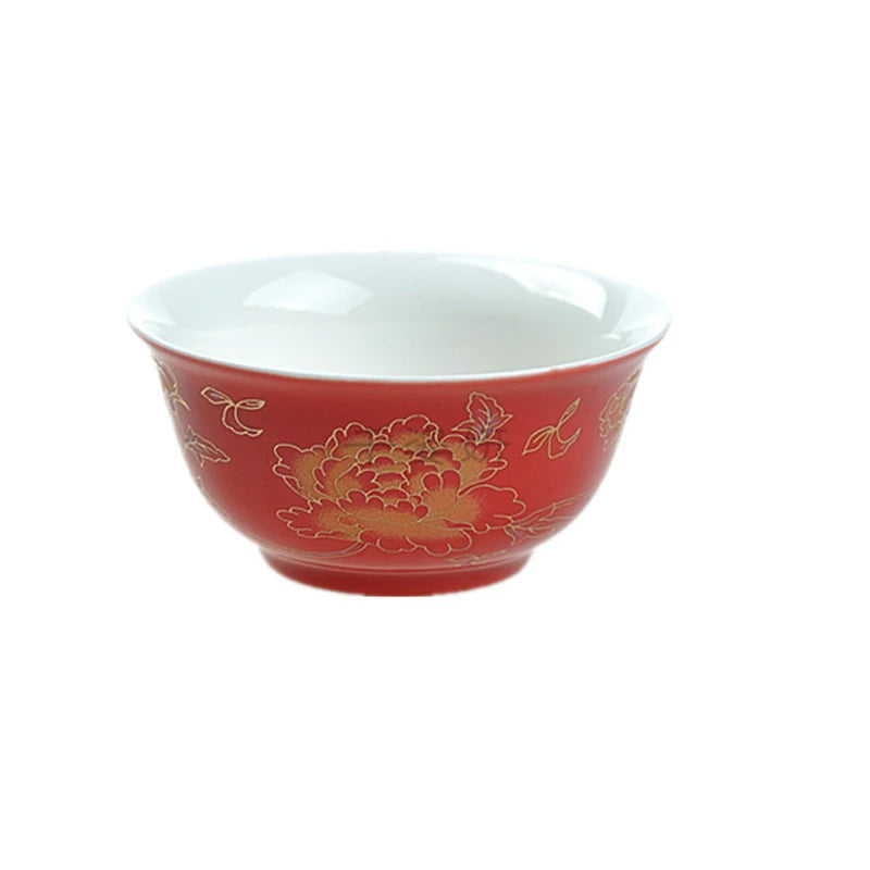 10pcs/lot wedding cup porcelain tea cup under glaze ceramic cup of tea Chinese kungfu serving cups small for Pu'er Green tea new