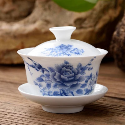 11.11  gaiwan 80cc porcelain tureen Chinese ceramic tea bowl set covered bowl with lid cup saucer China cup bowls on sales new