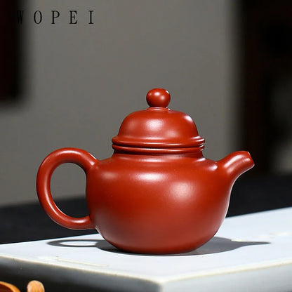 110ml Authentic Yixing Purple Clay Teapot Famous Handmade Small Capacity Tea Pot Raw Ore Dahongpao Kettle Chinese Zisha Tea Set