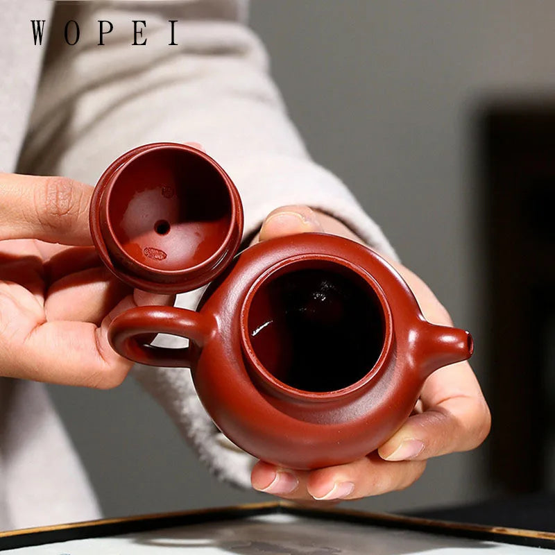 110ml Authentic Yixing Purple Clay Teapot Famous Handmade Small Capacity Tea Pot Raw Ore Dahongpao Kettle Chinese Zisha Tea Set