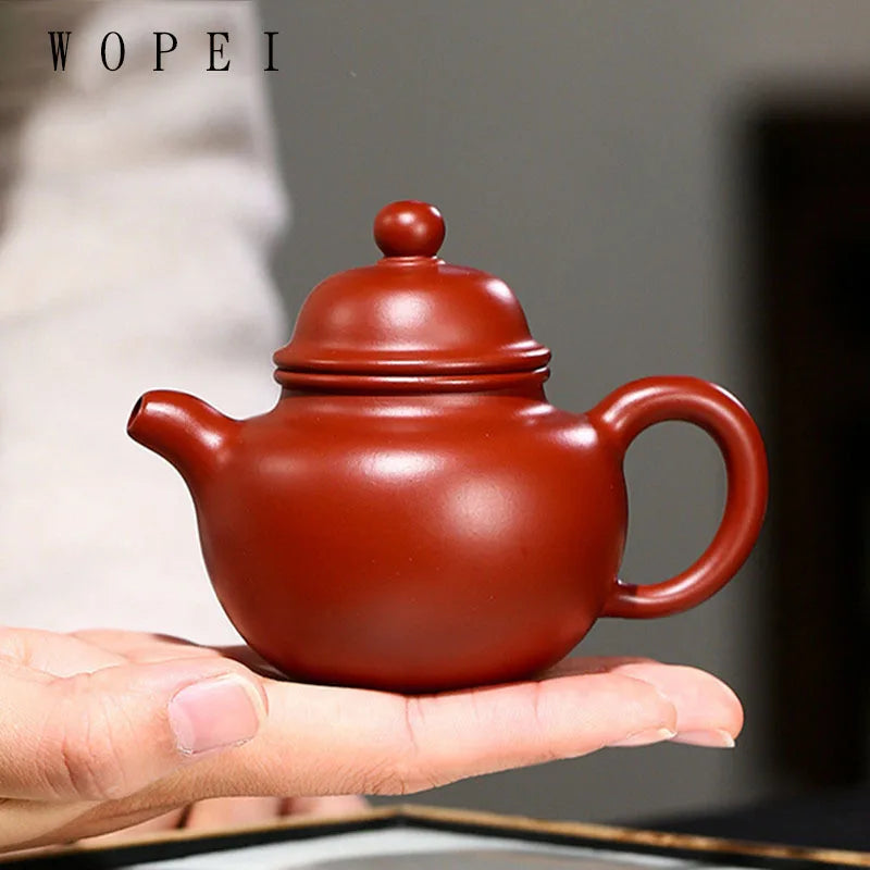 110ml Authentic Yixing Purple Clay Teapot Famous Handmade Small Capacity Tea Pot Raw Ore Dahongpao Kettle Chinese Zisha Tea Set