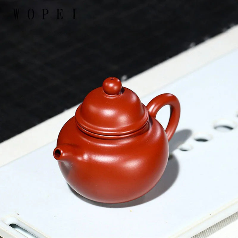 110ml Authentic Yixing Purple Clay Teapot Famous Handmade Small Capacity Tea Pot Raw Ore Dahongpao Kettle Chinese Zisha Tea Set