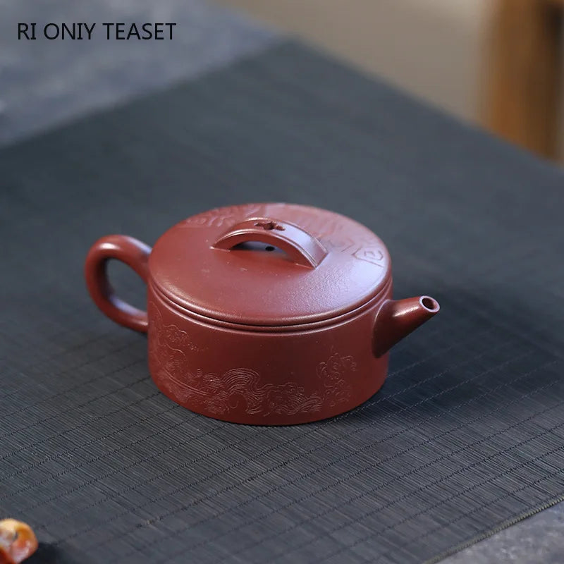 110ml Chinese Yixing High-end Purple Clay Teapots Small Capacity Kettle Famous Handmade Tea Pot Raw Ore Zisha Tea Set Teaware
