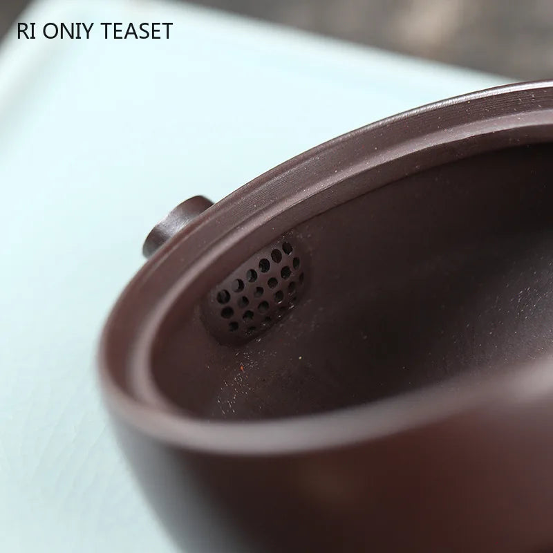 110ml Chinese Yixing Purple Clay Teapots Beauty Kettle Small Capacity Famous Handmade Tea Pot Raw Ore Zisha Tea Set Teaware
