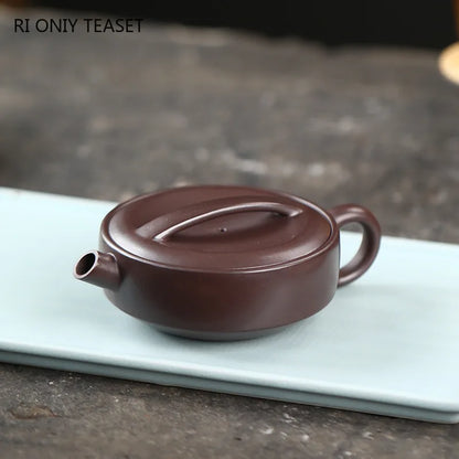 110ml Chinese Yixing Purple Clay Teapots Beauty Kettle Small Capacity Famous Handmade Tea Pot Raw Ore Zisha Tea Set Teaware