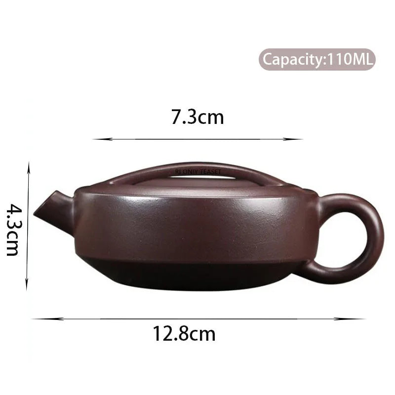 110ml Chinese Yixing Purple Clay Teapots Beauty Kettle Small Capacity Famous Handmade Tea Pot Raw Ore Zisha Tea Set Teaware