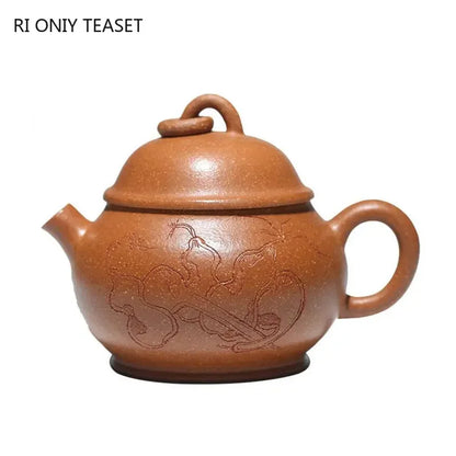 110ml Chinese Yixing Purple Clay Teapots Famous Artists Handmade Small Capacity Tea Pot Kettle High-end Zisha Tea Set Collection