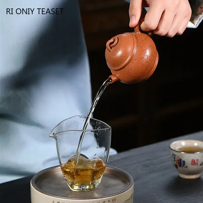 110ml Chinese Yixing Purple Clay Teapots Famous Artists Handmade Small Capacity Tea Pot Kettle High-end Zisha Tea Set Collection