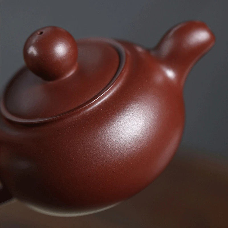 110ml Chinese Yixing Purple Clay Teapots Handmade Small Capacity Tea Pot Raw Ore Dragon Blood Sand Kettle High-end Zisha Tea Set