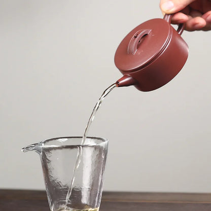 110ml Chinese Yixing Purple Clay Teapots Household Small Capacity Kettle Famous Artists Handmade Tea Pot Raw Ore Zisha Tea Set