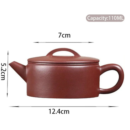 110ml Chinese Yixing Purple Clay Teapots Household Small Capacity Kettle Famous Artists Handmade Tea Pot Raw Ore Zisha Tea Set