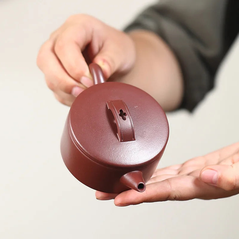 110ml Chinese Yixing Purple Clay Teapots Household Small Capacity Kettle Famous Artists Handmade Tea Pot Raw Ore Zisha Tea Set