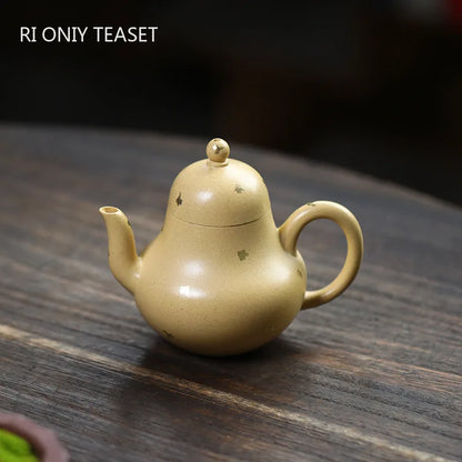 110ml Chinese Yixing Small Capacity Purple Clay Teapots Beauty Kettle Famous Artists Handmade Tea Pot Raw Ore Zisha Tea Set