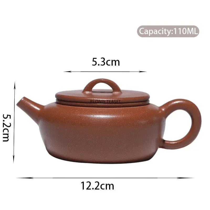 110ml Chinese Yixing Small Capacity Purple Clay Teapots Beauty Kettle Famous Artists Handmade Tea Pot Raw Ore Zisha Tea Set