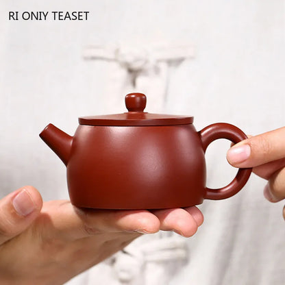 110ml Chinese Yixing Small Capacity Purple Clay Teapots Beauty Kettle Famous Artists Handmade Tea Pot Raw Ore Zisha Tea Set