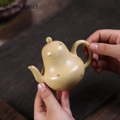 110ml Chinese Yixing Small Capacity Purple Clay Teapots Beauty Kettle Famous Artists Handmade Tea Pot Raw Ore Zisha Tea Set
