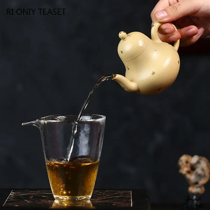 110ml Chinese Yixing Small Capacity Purple Clay Teapots Beauty Kettle Famous Artists Handmade Tea Pot Raw Ore Zisha Tea Set