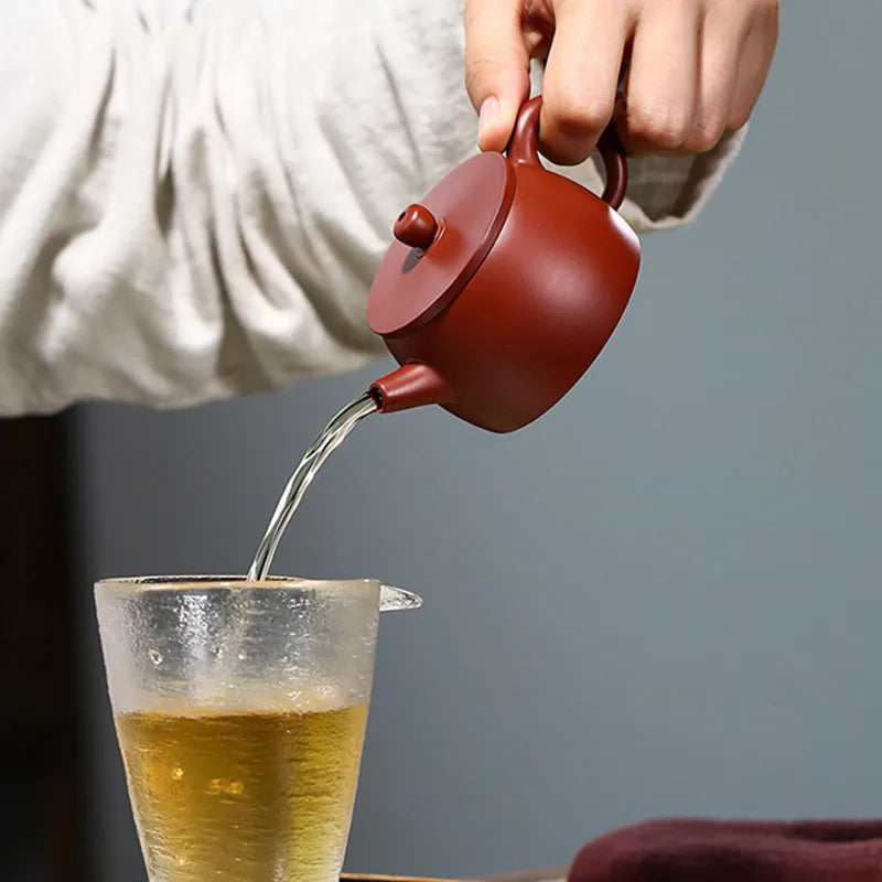 110ml Chinese Yixing Small Capacity Purple Clay Teapots Beauty Kettle Famous Artists Handmade Tea Pot Raw Ore Zisha Tea Set